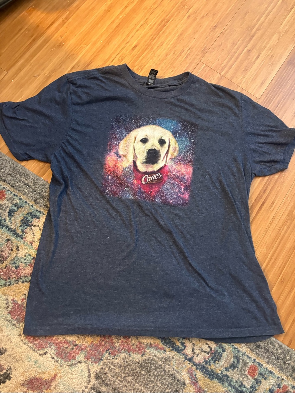Raising Canes Navy Dog Graphic Tee men’s large